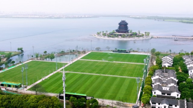 乐鱼最新版本下载,苏州新添一片国内最高标准足球场！阳澄湖半岛足球公园开园